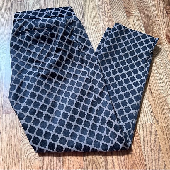 Banana Republic Camden Fit Jacquard Ankle Pants Mojave Black Pants NWT S… - Picture 2 of 8